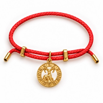 Regulowana bransoletka ze znakiem zodiaku Baran (B26/TAL/46/8AU)