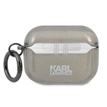 Karl Lagerfeld KLAPUKHGK AirPods Procover czarny/black Glitter Karl`s Head