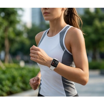 Smartwatch Gravity Srebrny Pasek + Bransoleta GT44-4