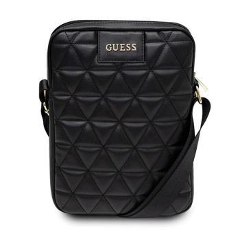 Guess Torba GUTB10QLBK 10 czarna/blackQuilted Tablet Bag