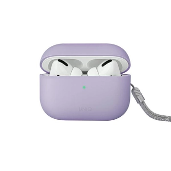 UNIQ etui Lino AirPods Pro 2 genSilicone (2022/2023) liliowy/lilac lavender