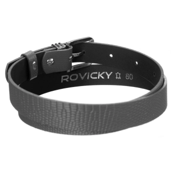 Oryginalny, skórzany pasek damski, wzór skóry węża  - Rovicky