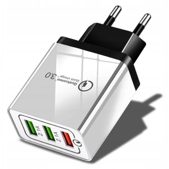 CO2 SZYBKA ŁADOWARKA SIECIOWA 3X USB DO SAMSUNG TELEFONU QUICK CHARGE 3.0 18W