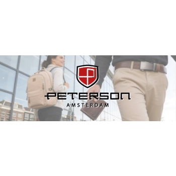 Pasek damski ze skóry ekologicznej do spodni Peterson klasyczna klamra
