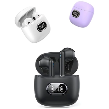USAMS Słuchawki Bluetooth 5.3 TWS IA IIseries bezprzewodowe purpurowy/purple BHUIAII03 (USAMS-IAII15)