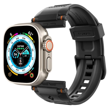 SPIGEN RUGGED ULTRA BAND APPLE WATCH 4 / 5 / 6 / 7 / 8 / 9 / SE / ULTRA 1 / 2 (42 / 44 / 45 / 49 MM) MATTE BLACK