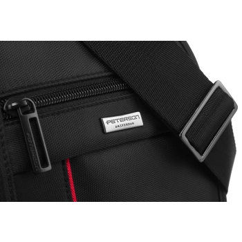 Peterson saszetka nerka męska crossbody listonoszka na ramię z klapką