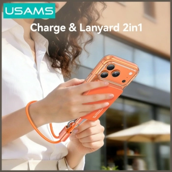 Kabel USAMS U97 60W USB-C do USB-C       handstrap 30cm tarnish