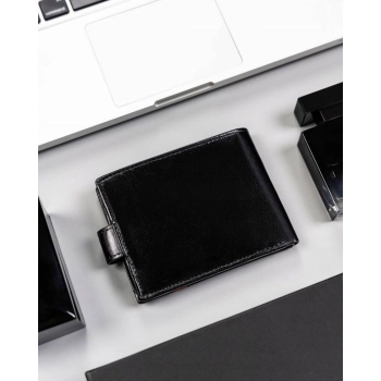 Skórzany portfel męski z systemem RFID - Rovicky