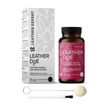 Farba do zamszu, nubuku, aniliny kolor Cherry pink 75ml Leather Expert Leather Dye LE-21-D75CP