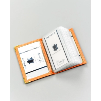 Etui na karty skórzane 302-BL-ORANGE