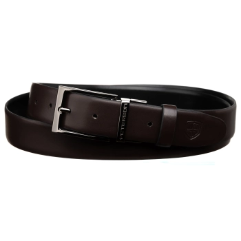 Zestaw prezentowy Peterson z paskiem skórzanym męski pasek dwustronny 2x klamra