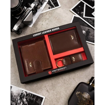 Zestaw skórzany PTN SET3-N79L-VT Brown