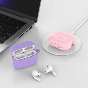 TECH-PROTECT SILICONE HOOK APPLE AIRPODS PRO 1 / 2 CAFFE LATTE