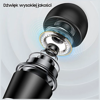 USAMS Słuchawki stereo EP-42 3,5 mmfor set 1szt. czarny/black SJ475HS01-1