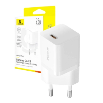 Ładowarka Baseus GaN5 mini 1C, 25W (biały)