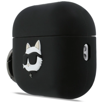 Etui Karl Lagerfeld Silicone Choupette   Head 3D do AirPods Pro 3 czarny