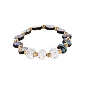 Bransoletka z muszli Abalone, elegancka, stylowa na prezent