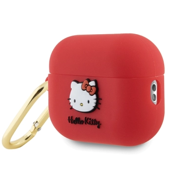 Hello Kitty HKAP23DKHSF Airpods Pro 2(2022/2023) cover fuksja/fuschia Silicone 3D Kitty Head