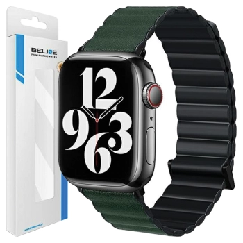 Beline pasek Apple Watch Magnetic Pro38/40/41mm czarno/zielony  black/green box