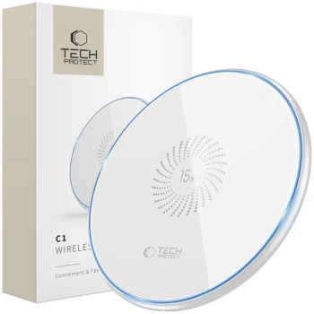 TECH-PROTECT QI15W-C1 WIRELESS CHARGER 15W WHITE