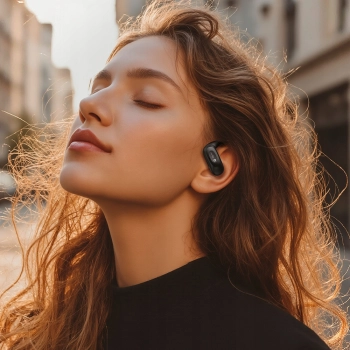 MCDODO SŁUCHAWKI BEZPRZEWODOWE DOUSZNE BLUETOOTH 5.4 Z MIKROFONEM ETUI CLIP