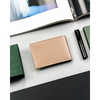 Etui na karty skórzane 301-BL-BEIGE