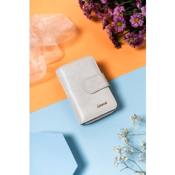 Damski portfel RFID ze skóry naturalnej elegancki na prezent Lorenti