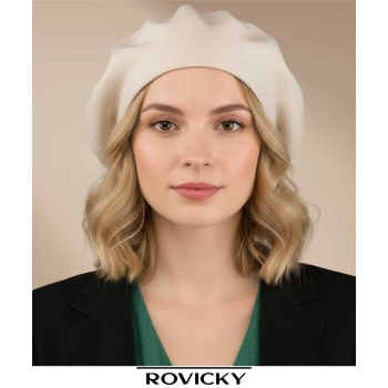 Stylowy beret damski Rovicky elegancki prezent dla niej
