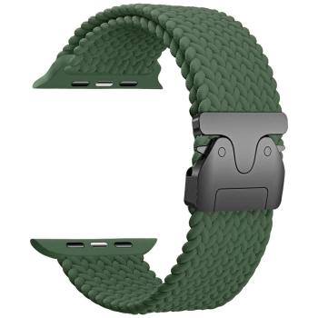 Pasek Beline Woven Nylon Parachute do    Apple Watch 38/40/41mm oliwkowy