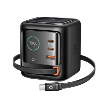 MCDODO SZYBKA ŁADOWARKA Z WBUDOWANYM KABLEM ZASILACZ 4X USB-C USB-A 100W