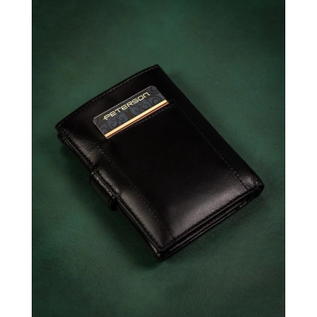 Peterson zestaw portfel+pasek PTN 1542L-135-GK-BW
