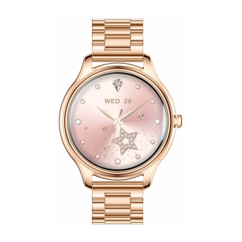 Smart Watch COLMI L28 (Złoty+ złoty stalowy pasek)