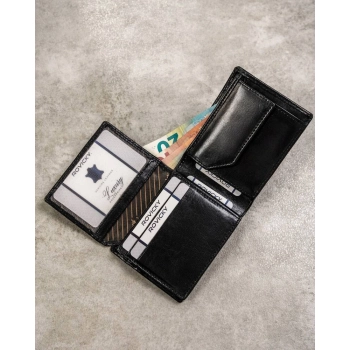 Skórzany, mały portfel męski - Pierre Andreus