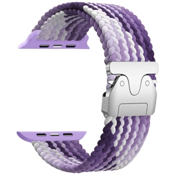 Pasek Beline Woven Nylon Parachute do    Apple Watch 42/44/45/49mm fioletowy
