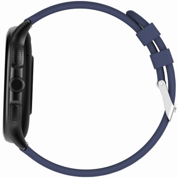 Smartwatch Damski GRAVITY GT12-2 Granatowy Pasek Silikonowy + Czarna Bransoleta