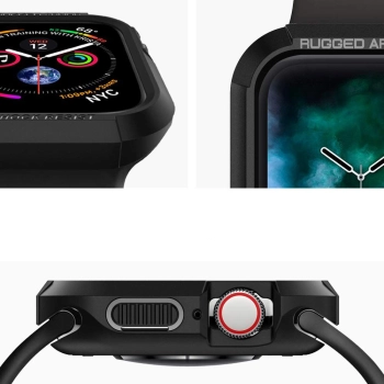 SPIGEN RUGGED ARMOR APPLE WATCH 4 / 5 / 6 / 7 / 8 / 9 / SE (44 / 45 MM) BLACK
