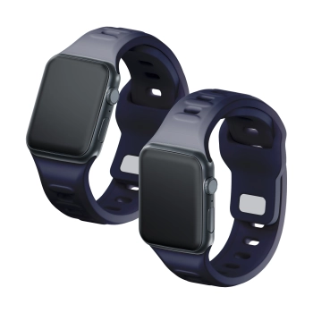 42/44/45/46/49 mm Gray (big) - 3mk Silicone Watch Strap for Apple