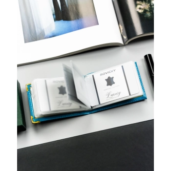 Etui na karty skórzane 301-BL-BLUE