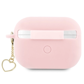Guess GUAP2LSCHSP AirPods Pro 2 (2022/2023) cover różowy/pink Silicone Charm Heart Collection