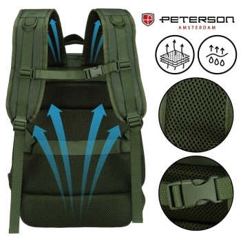 Plecak podróżny Peterson na laptopa do codziennego noszenia
