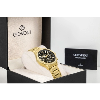 Zegarek Damski Giewont Sapphire Złoto Czarny GW3670-B3