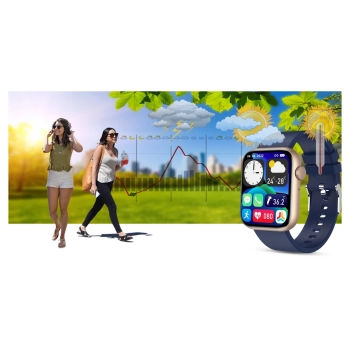 Smartwatch Damski Gravity Elegancki Zegarek Dotykowy