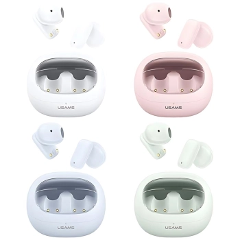 USAMS Słuchawki Bluetooth 5.3 TWSTD Series bezprzewodowe biały/white BHUTD01 (TD22)