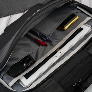 Torba na laptopa materiałowa unisex lekka do ręki na ramię