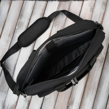 Torba na laptopa materiałowa unisex lekka do ręki na ramię