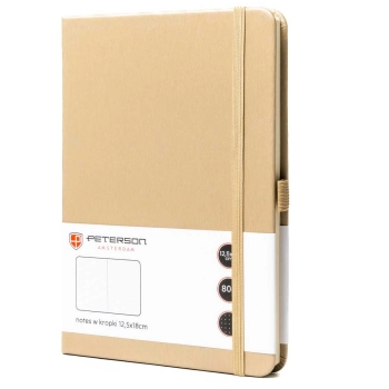 Notes planer dziennik B6 z zakładką gumką elegancki twarda okładka Peterson