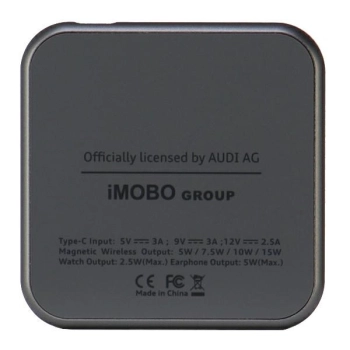 Audi składana ład. indukcyjna 3w1szary/grey Big Logo AU-MWC3IN1-GT/D1-GY