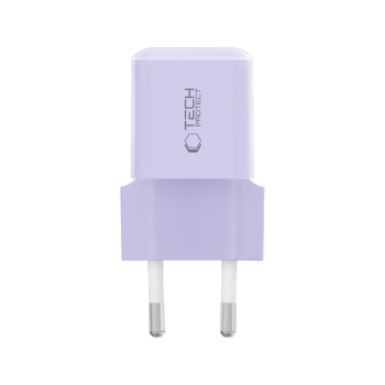 Ładowarka sieciowa Tech-Protect NCM25 USB-C PD 25W - fioletowa