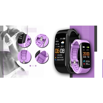 Smartwatch GIEWONT elegancki zegarek na rękę z 2 paskami